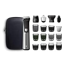 Philips Barbero MG7770-15 Recortador de barba y pelo- óptima precisión- 18 en 1 tecnología Dualcut- autonomía de 120…